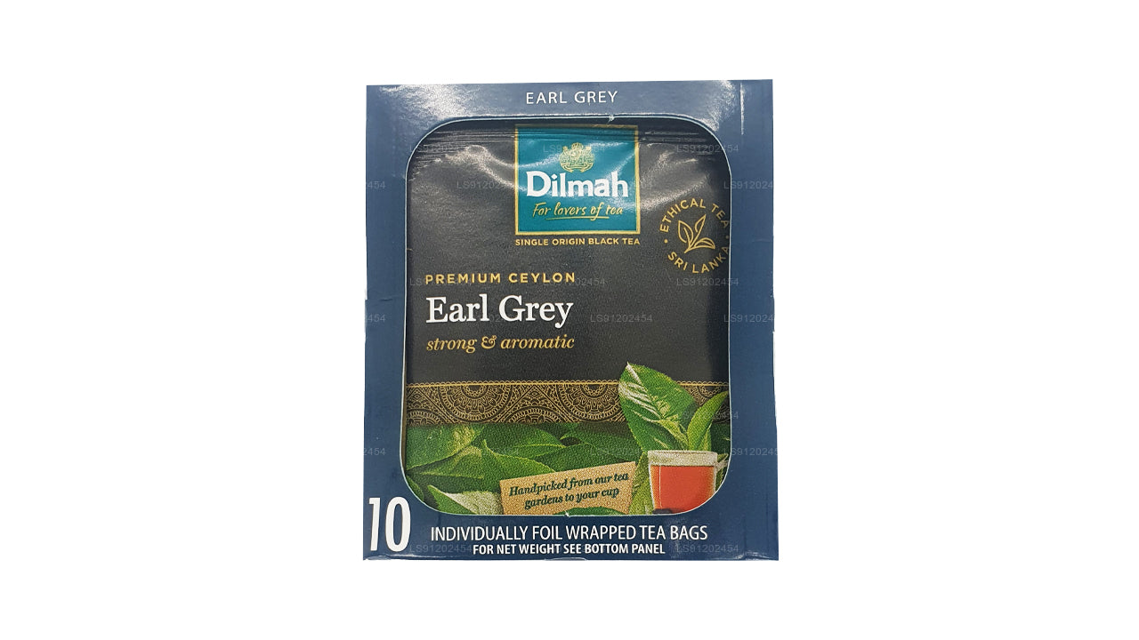 Dilmah Earl Grey Tea (20g) 10 个单独铝箔包装的茶包