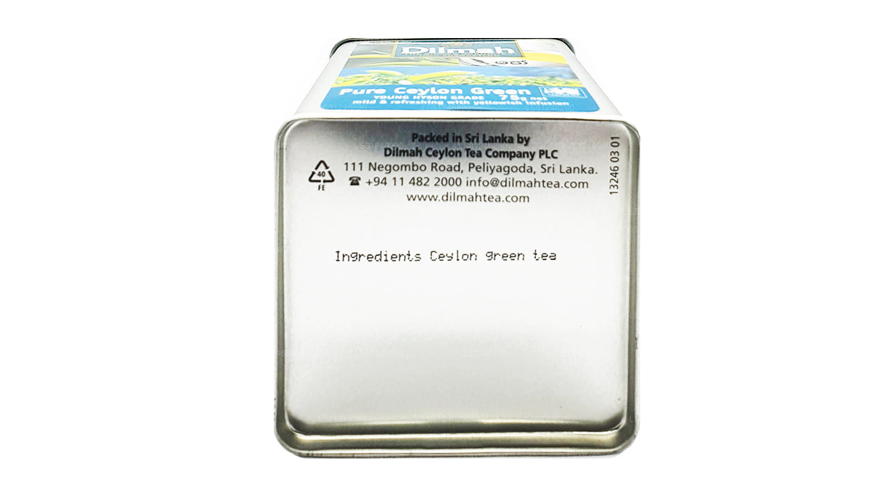 Dilmah 纯锡兰绿茶（YOUNG HYSON GRADE）Loose Leaf Tea（75g）Caddy