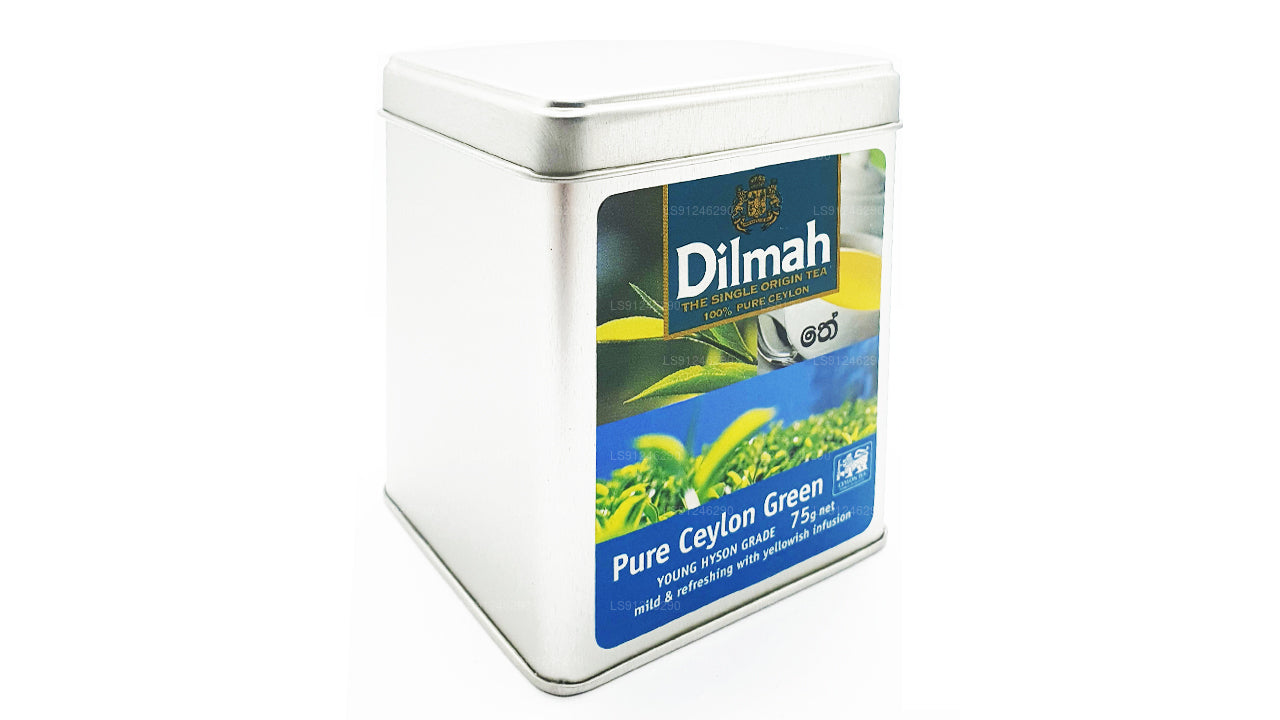 Dilmah 纯锡兰绿茶（YOUNG HYSON GRADE）Loose Leaf Tea（75g）Caddy